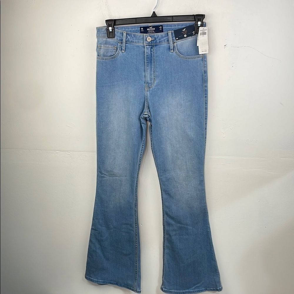HOLLISTER Light Blue High Rise Flared Women's Jeans 30x31